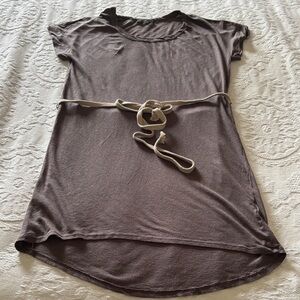 Casual Brown Midi Dress with Belt by VELVET Gently Loved S